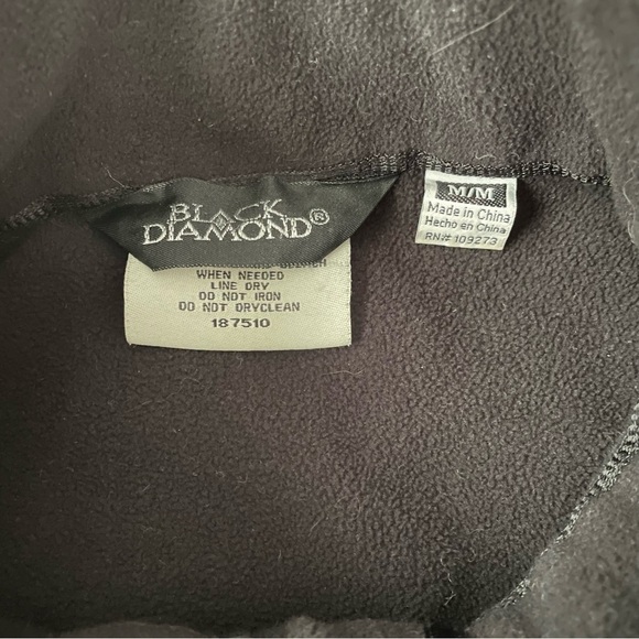 Black Diamond Jacket Womens Medium Ski Fleece Lined Soft Shell Black - Picture 3 of 7